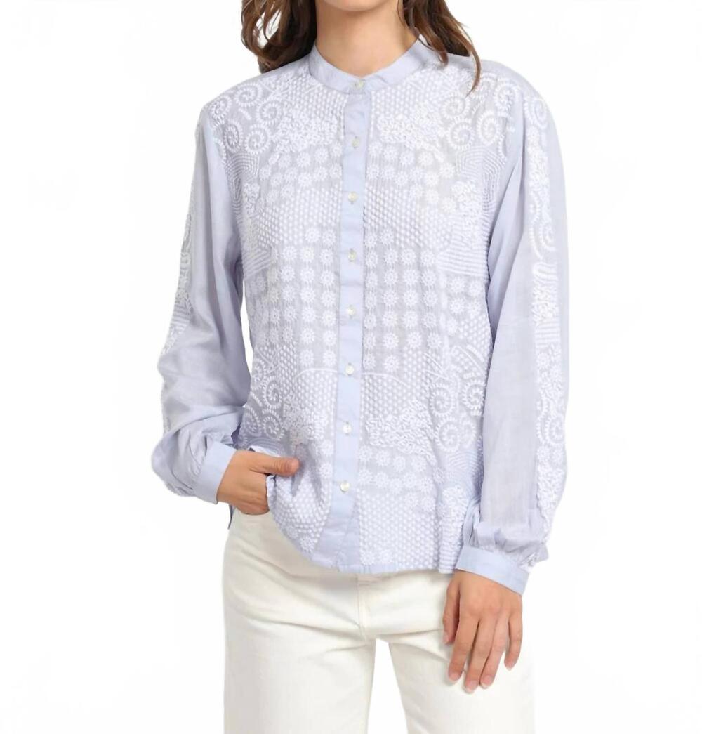 NEW MAISON HOTEL saint remy sophie blouse in light blue